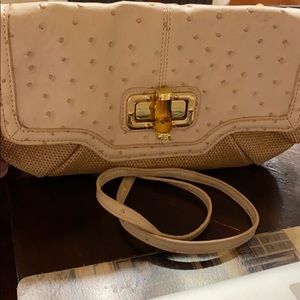 Aldo straw leather mix purse!